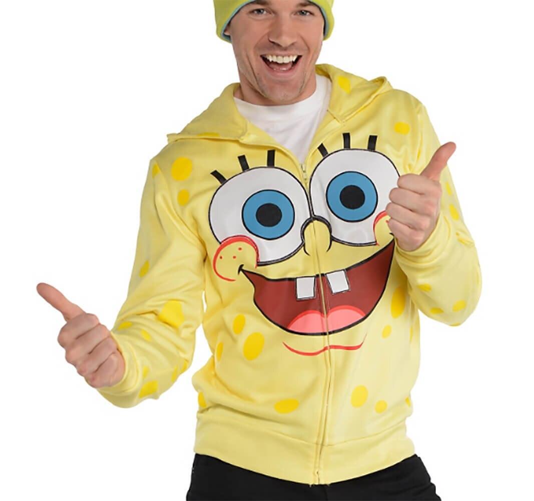 SpongeBob SquarePants Zip-Up Costume Hoodie-tvso
