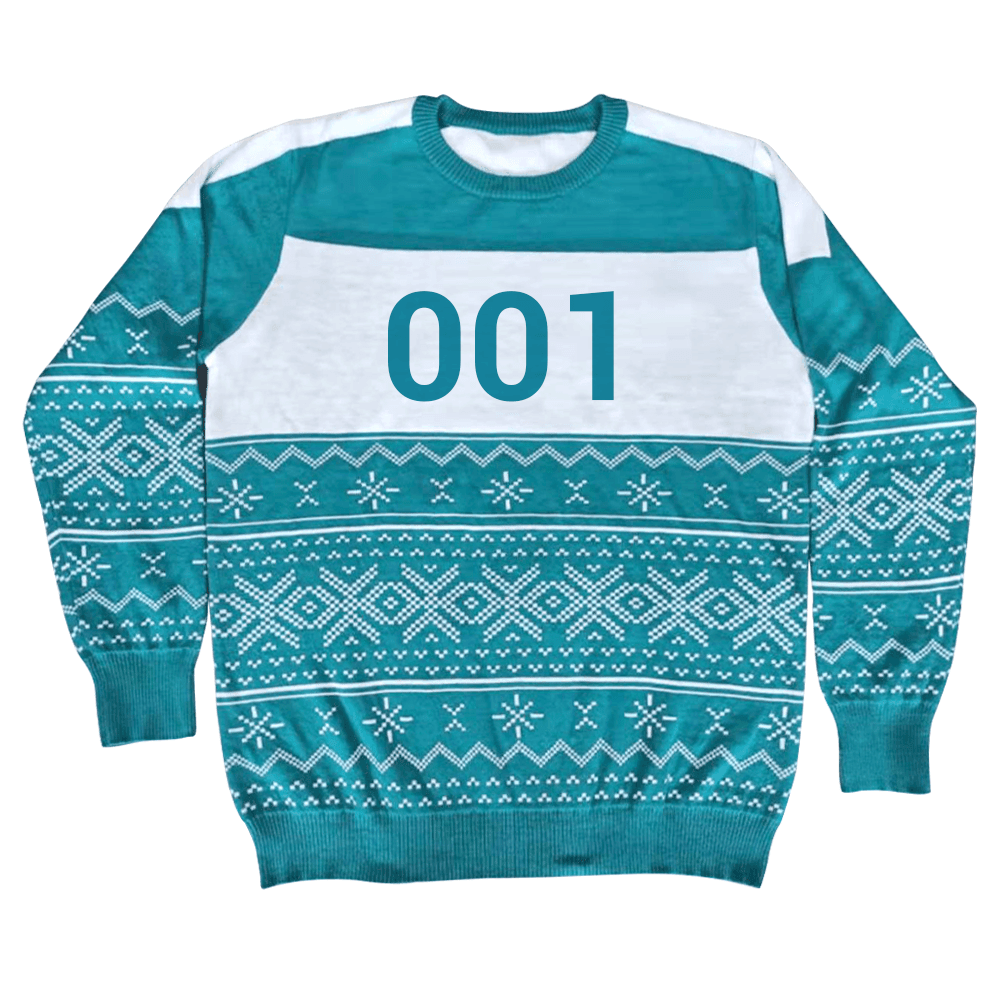 Squid Character Merry Squid-Mas Game Ugly Christmas Sweater - TVStoreOnline