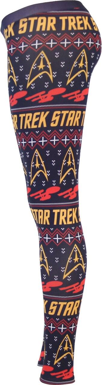 Star Trek Command Ugly Christmas Pattern Leggings-tvso