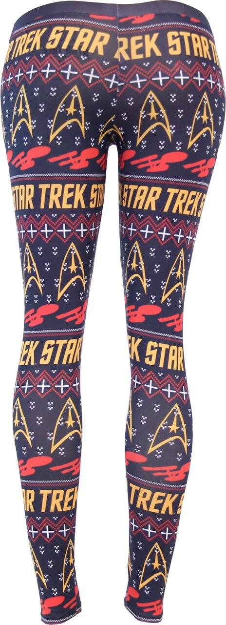Star Trek Command Ugly Christmas Pattern Leggings-tvso