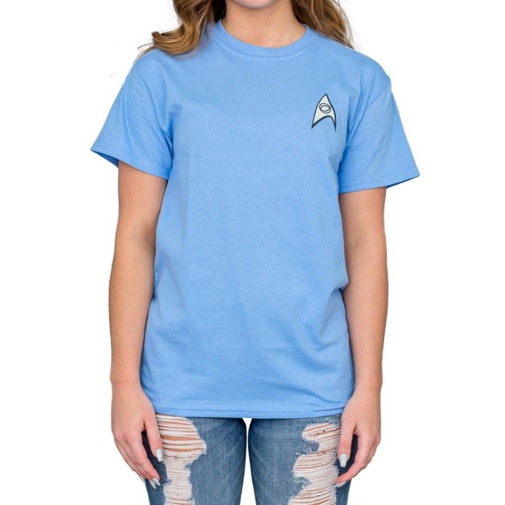 Star Trek Science Uniform Image T-shirt-tvso