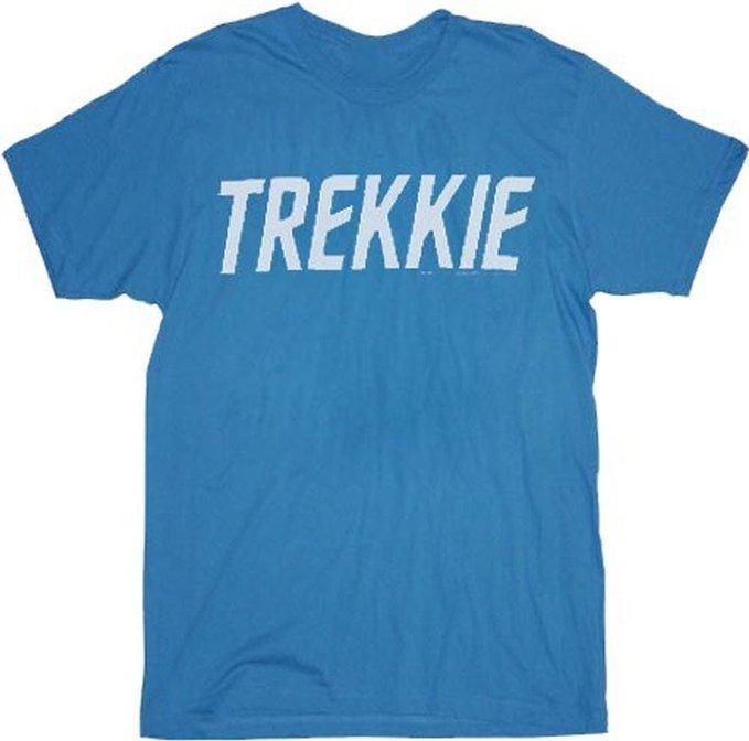 Star Trek Trekkie Turquoise Blue Adult T-Shirt-tvso