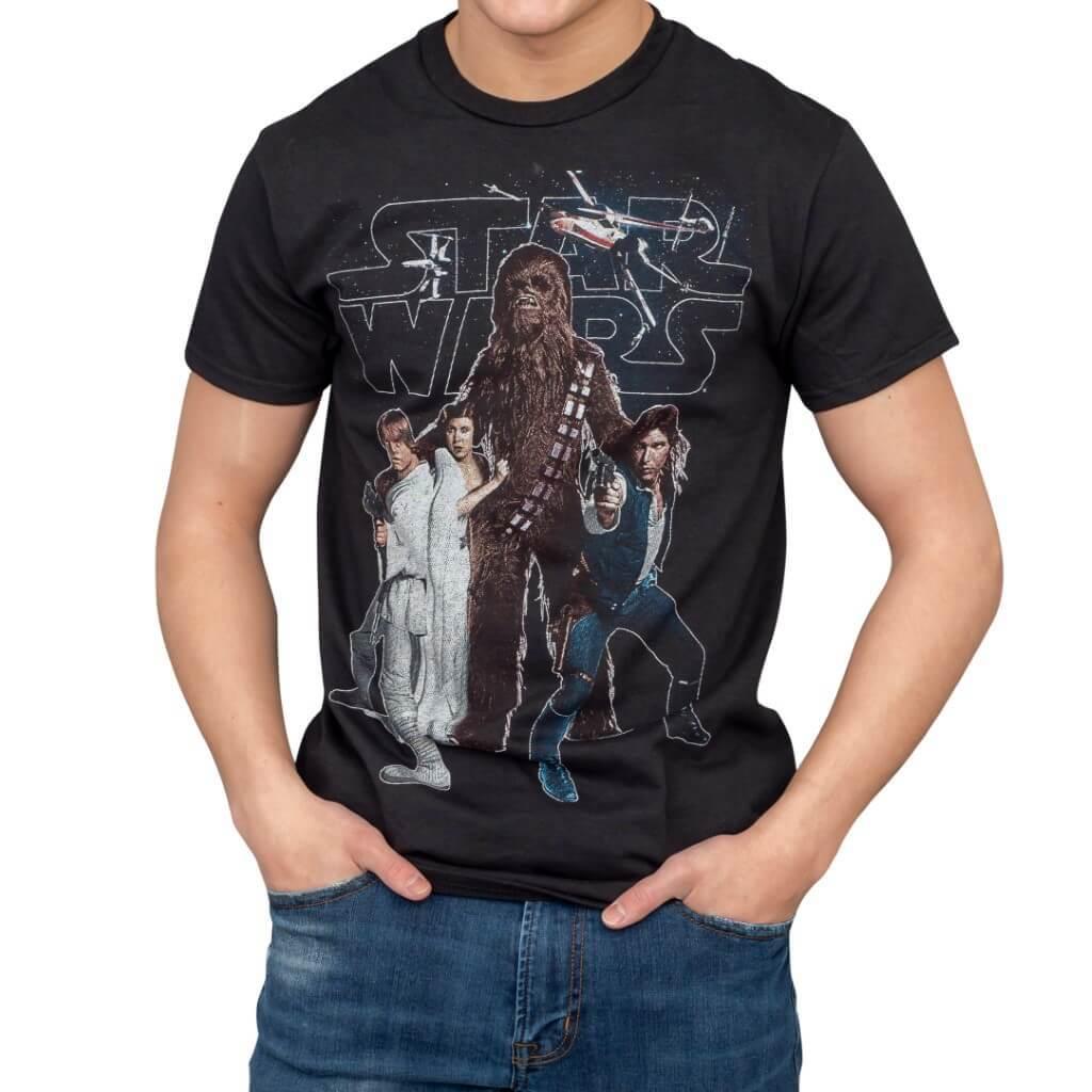 Star Wars Chewie and The Gang T-shirt-tvso