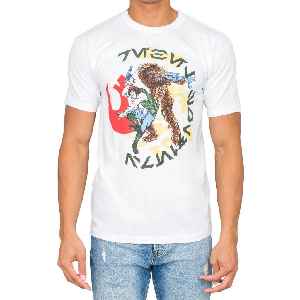 Star Wars Japan Chewey Chewbacca Fighting T-Shirt-tvso