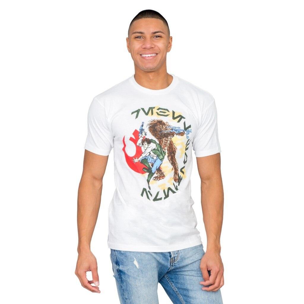 Star Wars Japan Chewey Chewbacca Fighting T-Shirt-tvso