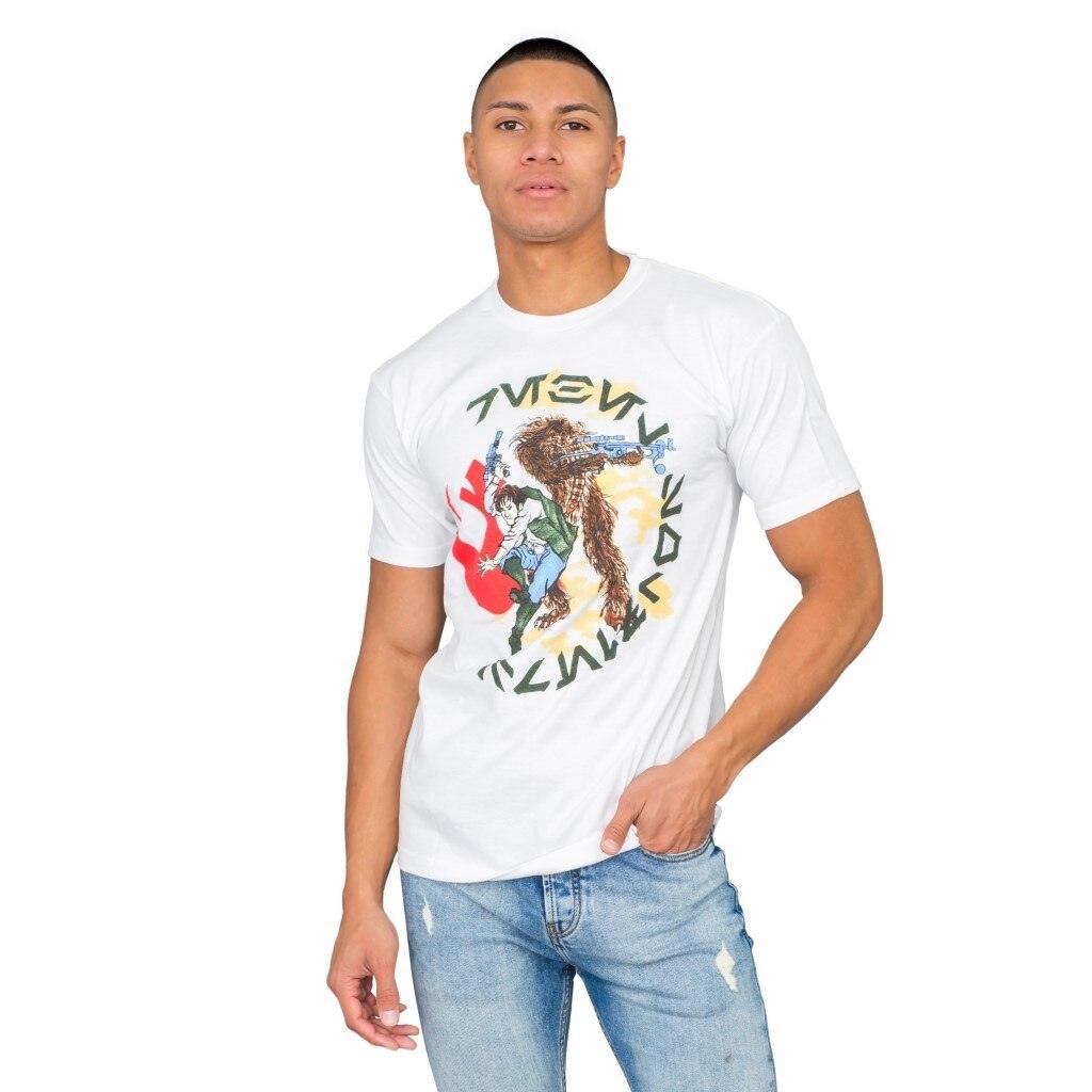 Star Wars Japan Chewey Chewbacca Fighting T-Shirt-tvso