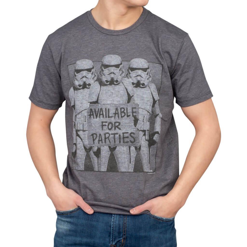 Star Wars Stormtroopers Available for Parties Vintage Inspired T-Shirt-tvso