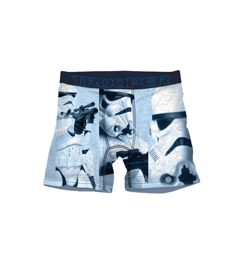 Star Wars Super Trooper Collage Adult Light Blue Boxer Briefs - Star Wars 