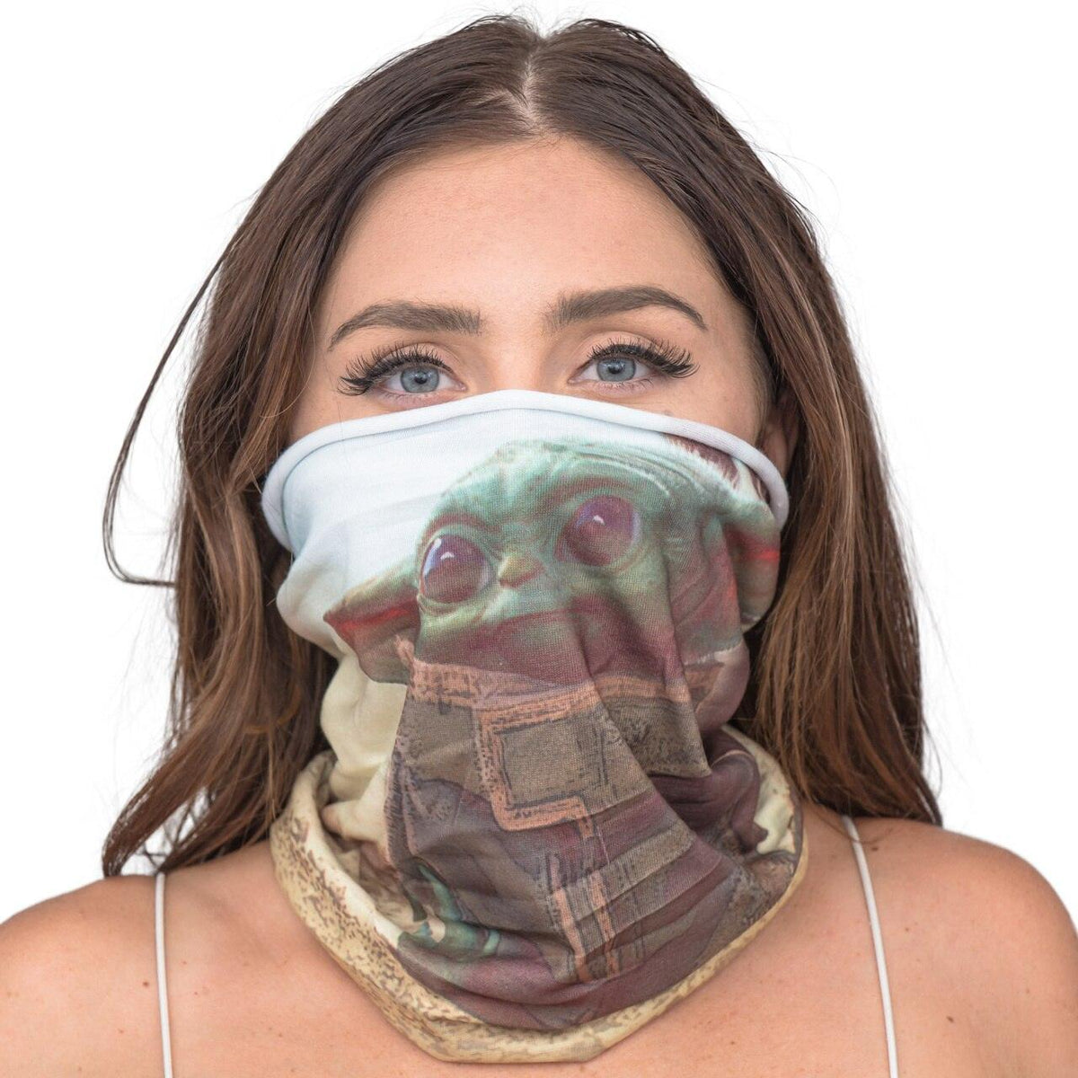 Star Wars The Mandalorian Baby Yoda Neck Gaiter - TVStoreOnline