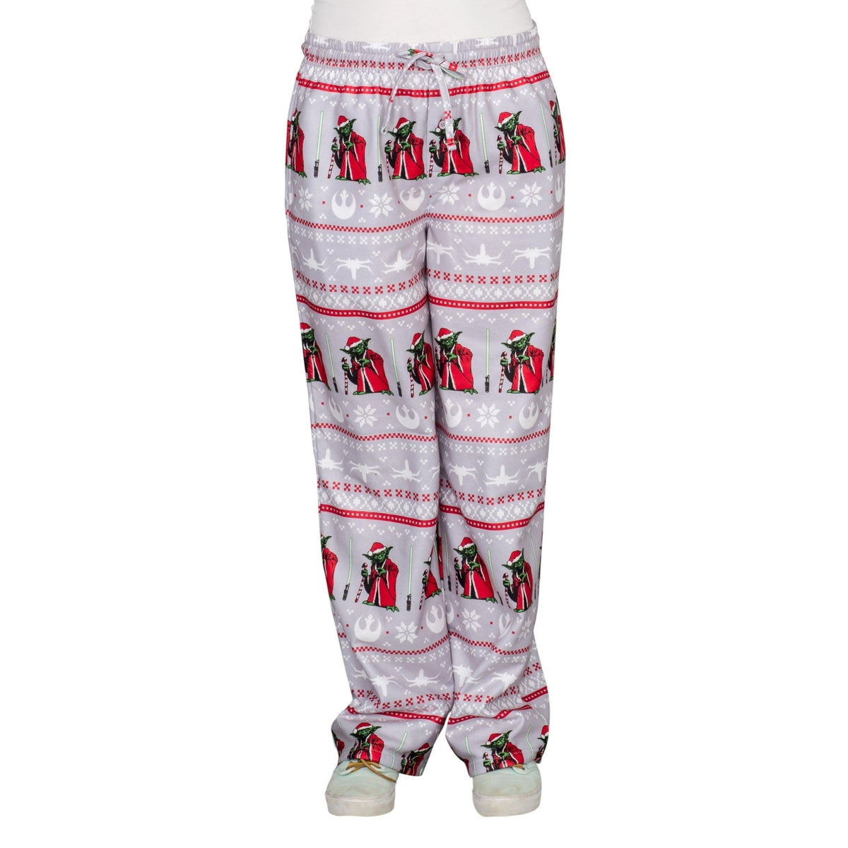 Star Wars Yoda Logo Christmas Adult Unisex Pajama Lounge Pants - TVStoreOnline