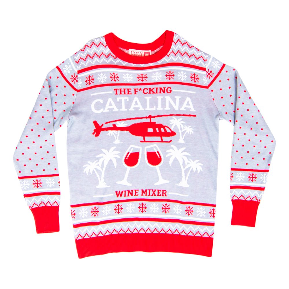 Step Bros Catalina Wine Mixer Brothers Ugly Christmas Sweater - TVStoreOnline