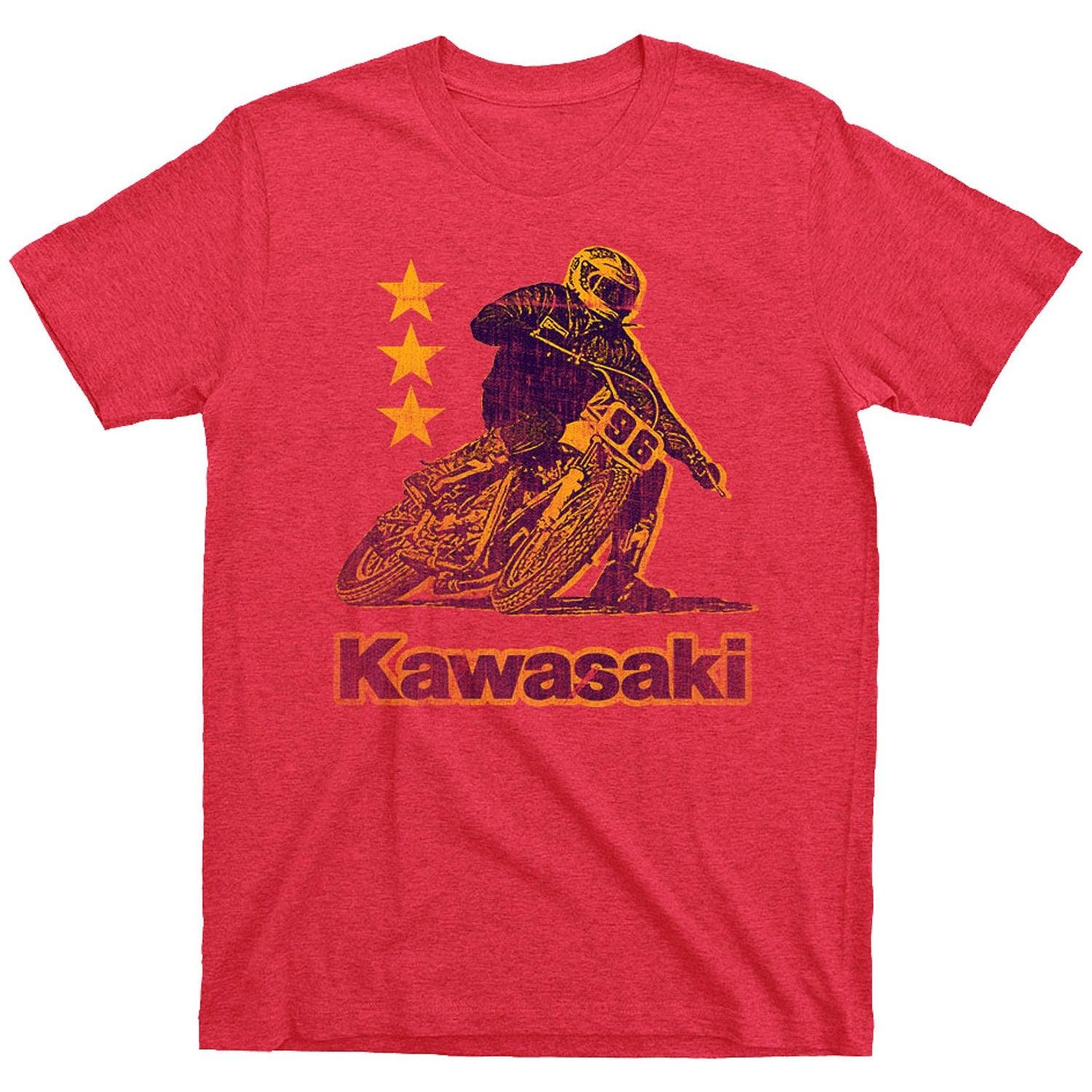 Step Brothers Kawasaki Motorcycle Heather Red T-shirt - TVStoreOnline
