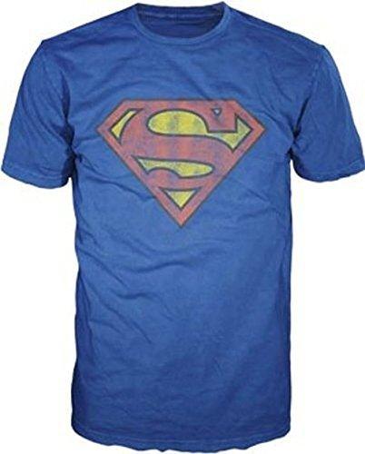 Superman Distressed Printed Logo T-shirt-tvso