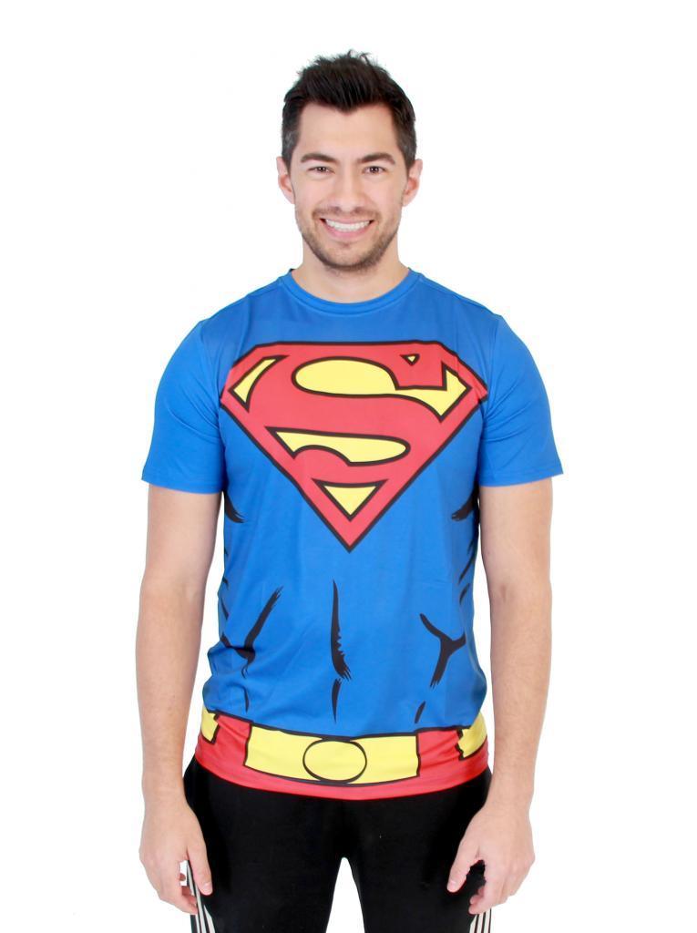 Superman Men's Performance Athletic Costume T-Shirt-tvso