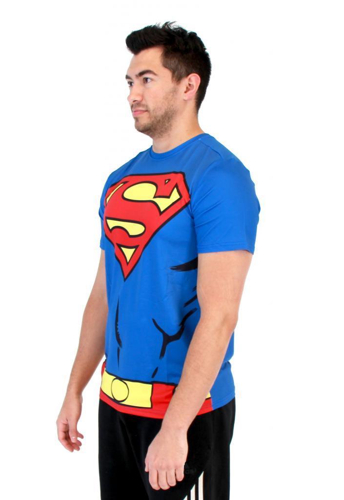 Superman Men's Performance Athletic Costume T-Shirt-tvso