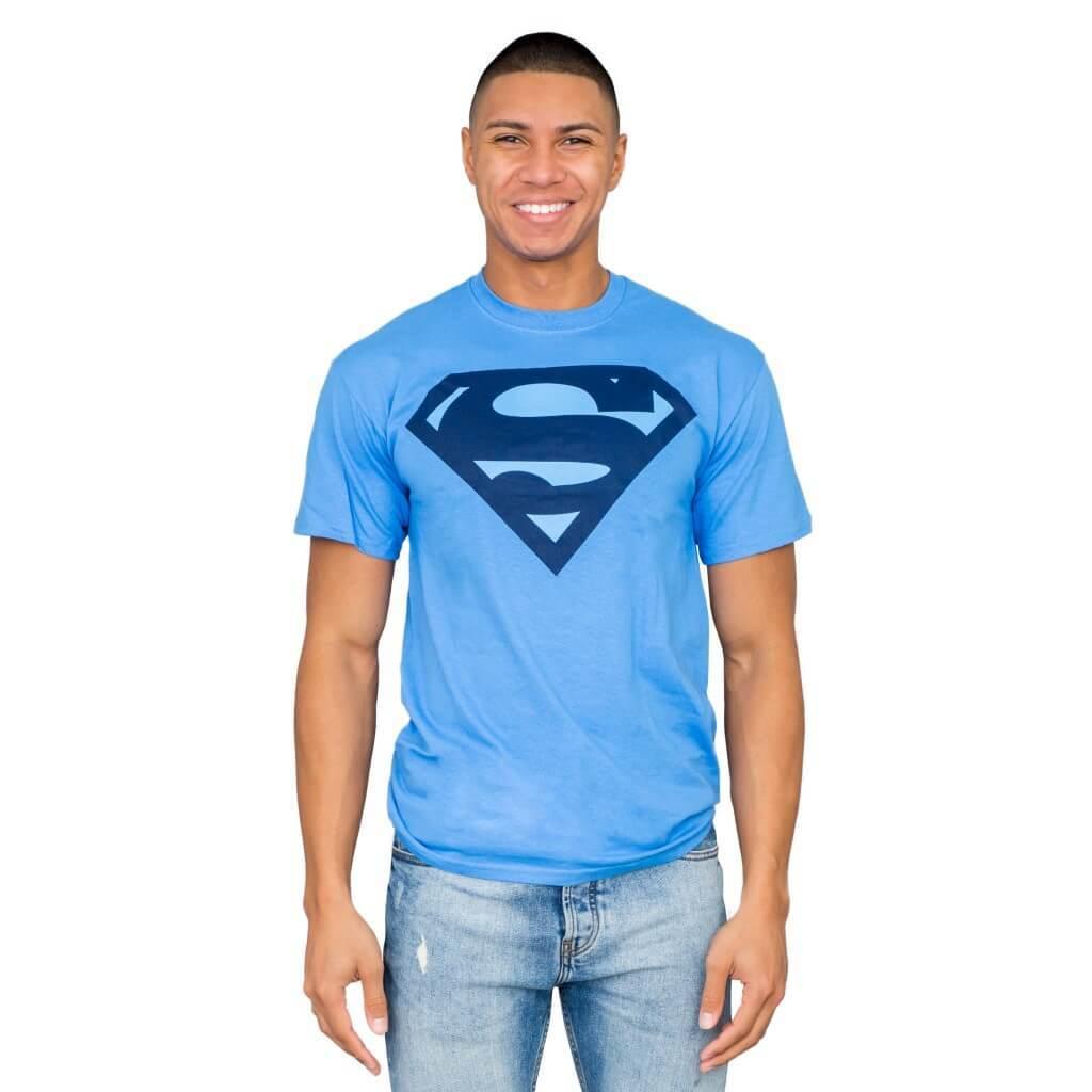 Superman Navy Shield Logo T-shirt-tvso