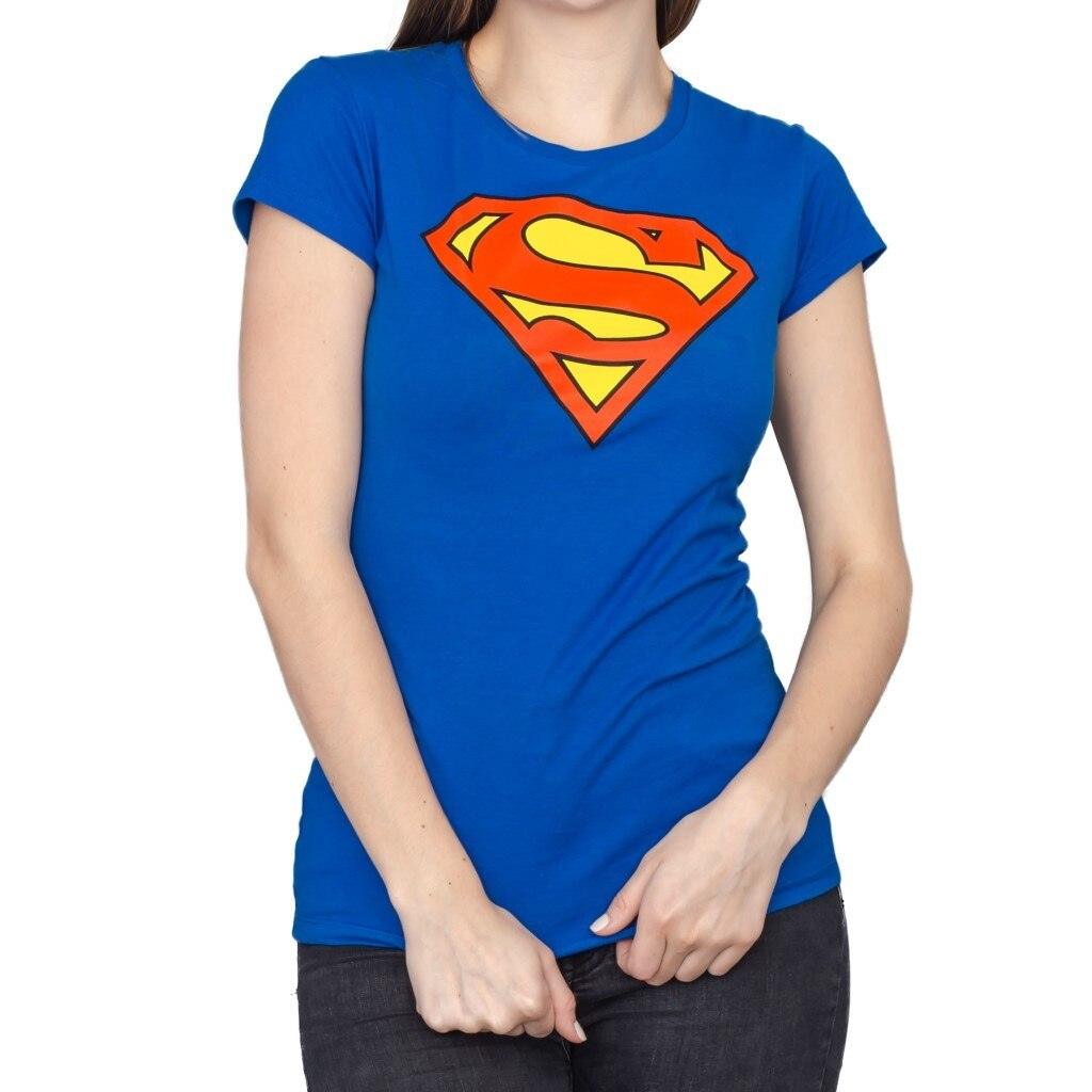 Bestået gaben hjælp Superman Original Classic Logo Blue Juniors T-shirt - Superman - | TV Store  Online