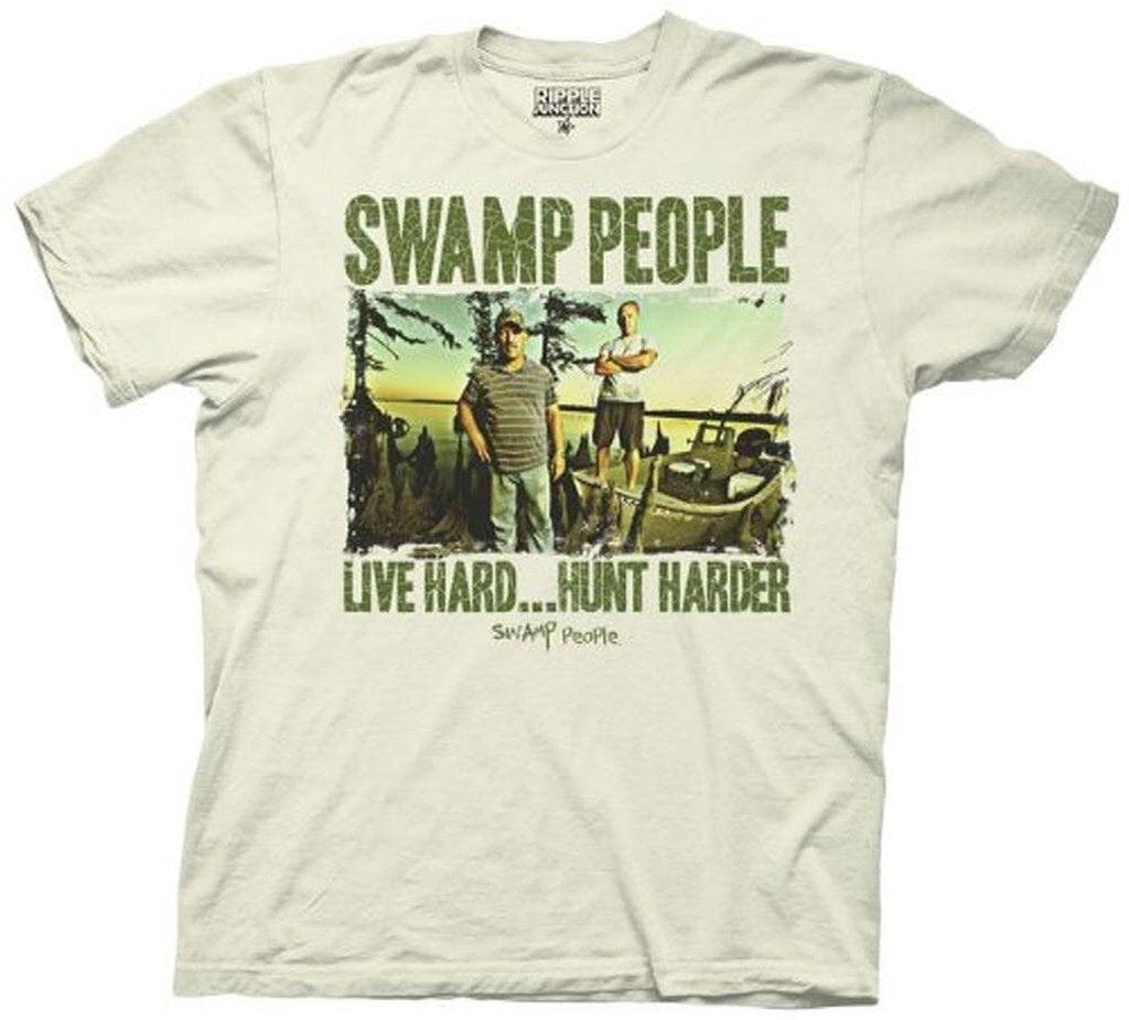 Swamp People Live Hard...Hunt Harder T-shirt-tvso