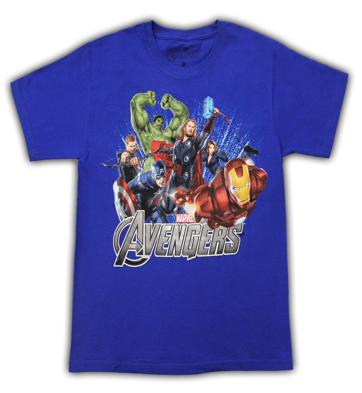 The Avengers Team Superglow Youth T-Shirt-tvso