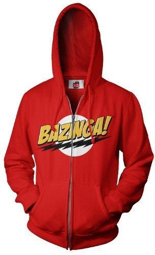 The Big Bang Theory Bazinga! Adult Zip Up Sweatshirt Hoodie-tvso
