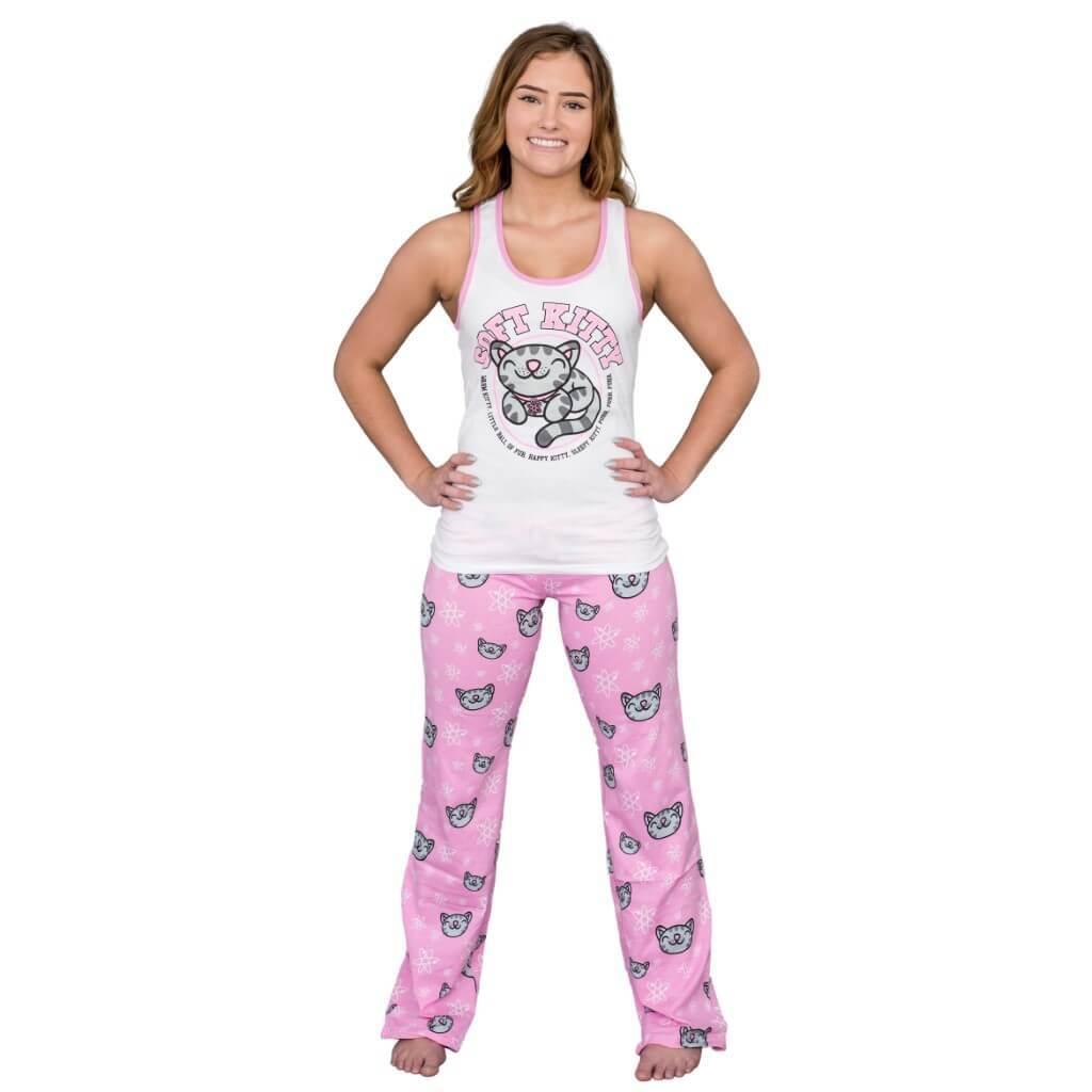 The Big Bang Theory Soft Kitty Pink Athletic Junior Sleep Set