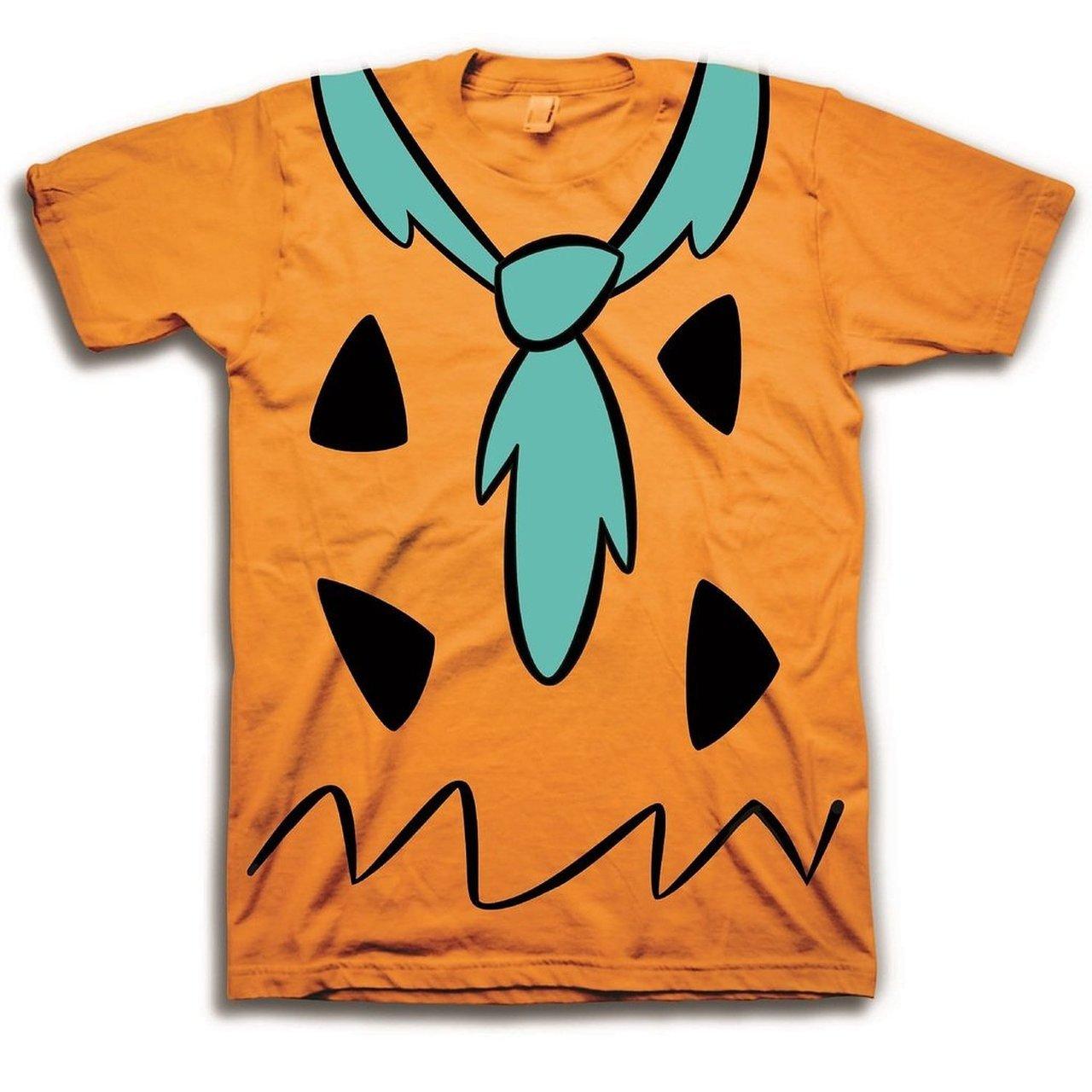 The Flintstones Fred Costume Orange Mens T-shirt - The Flintstones - | TV  Store Online