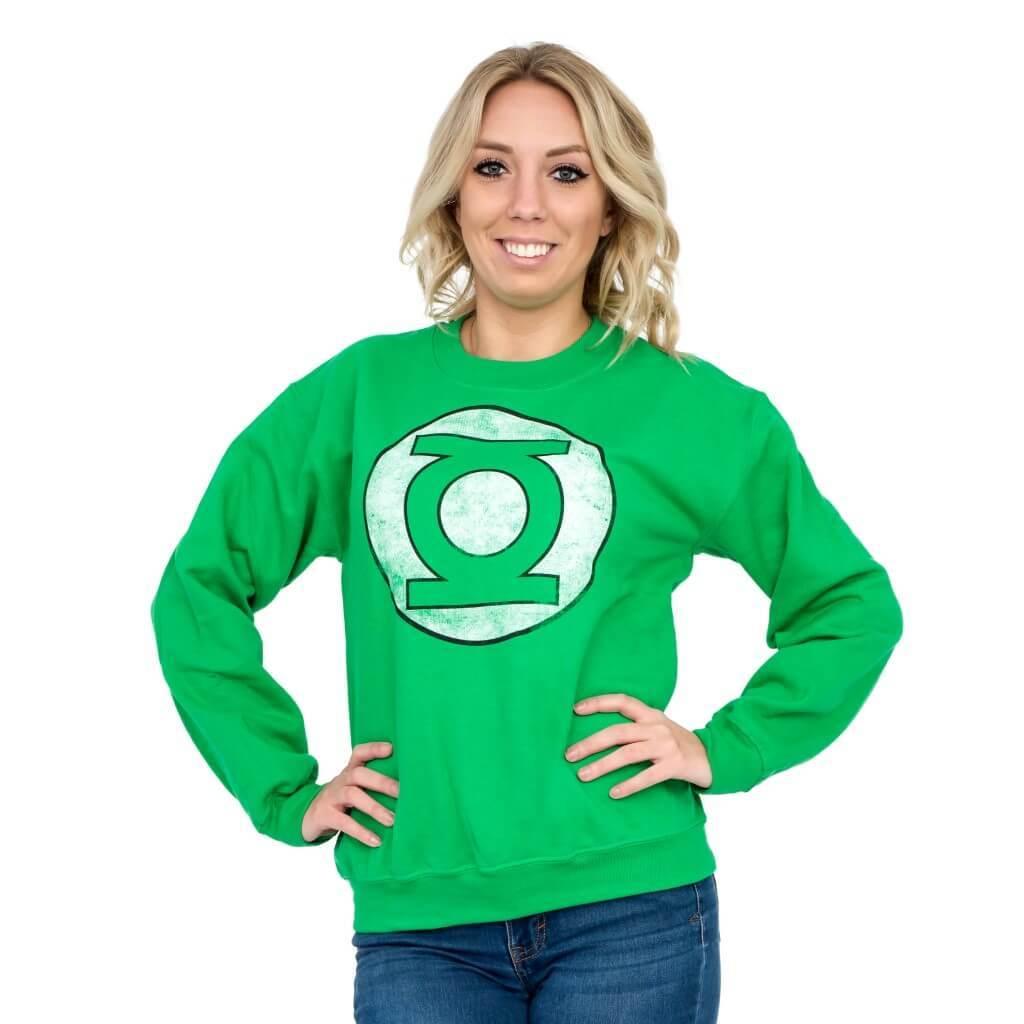 The Green Lantern Logo Crew Sweatshirt-tvso