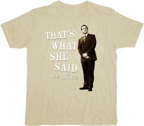 The Office That's What She Said Beige T-Shirt-tvso