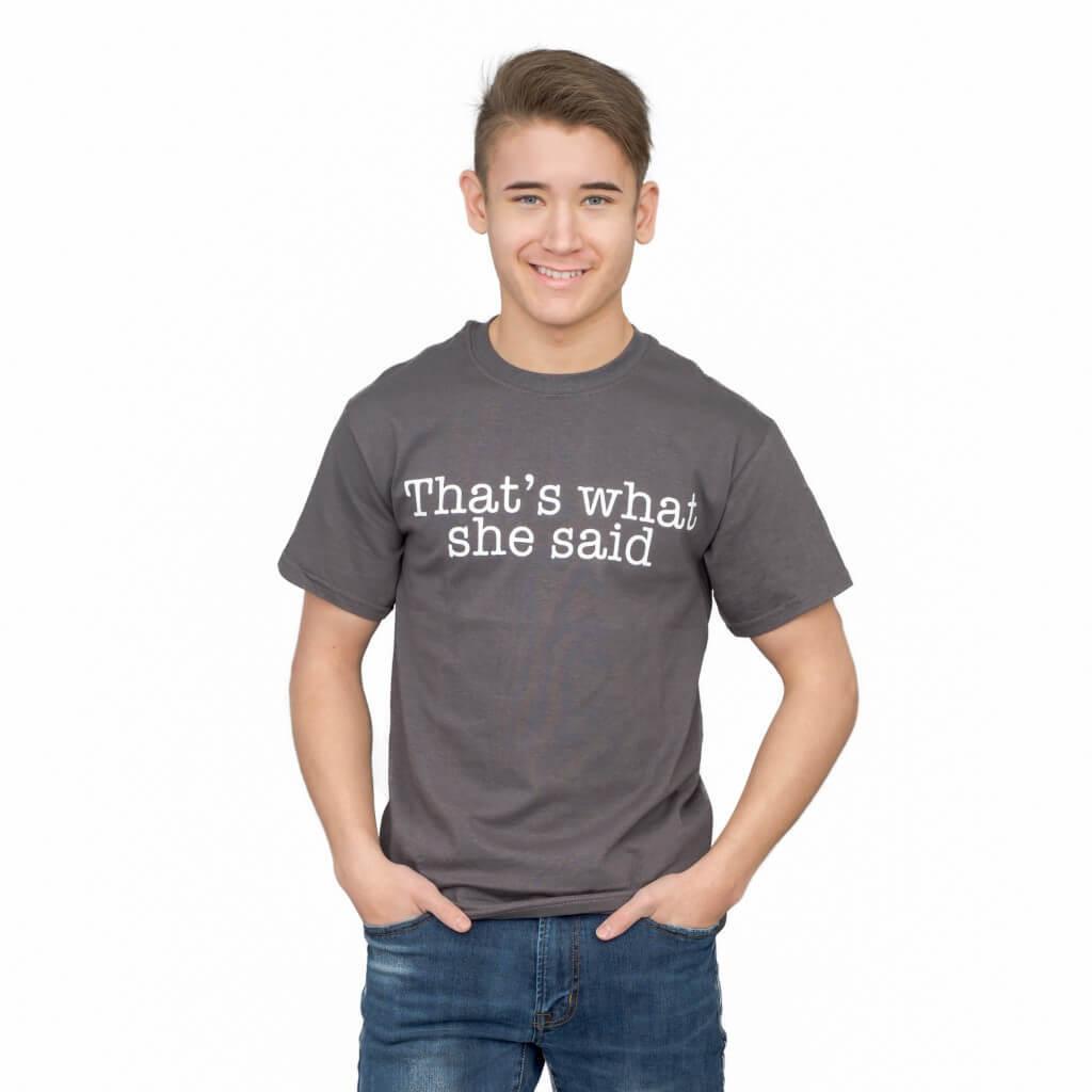 The Office That's What She Said Text T-shirt-tvso