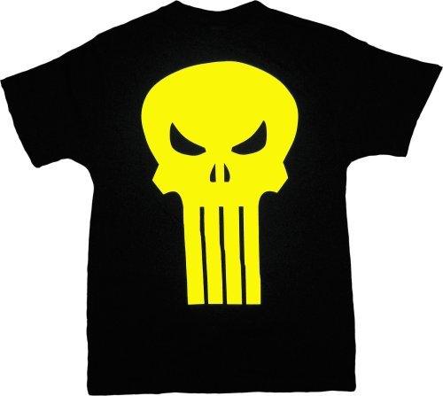 The Punisher Yellow Skull Logo T-shirt-tvso