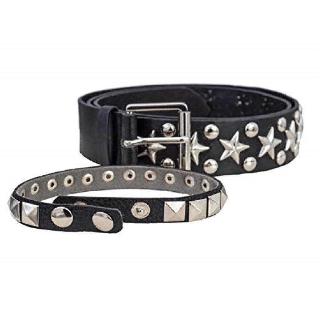 The Queen of Music Studded Belt and Armband Costume Accessory - TVStoreOnline