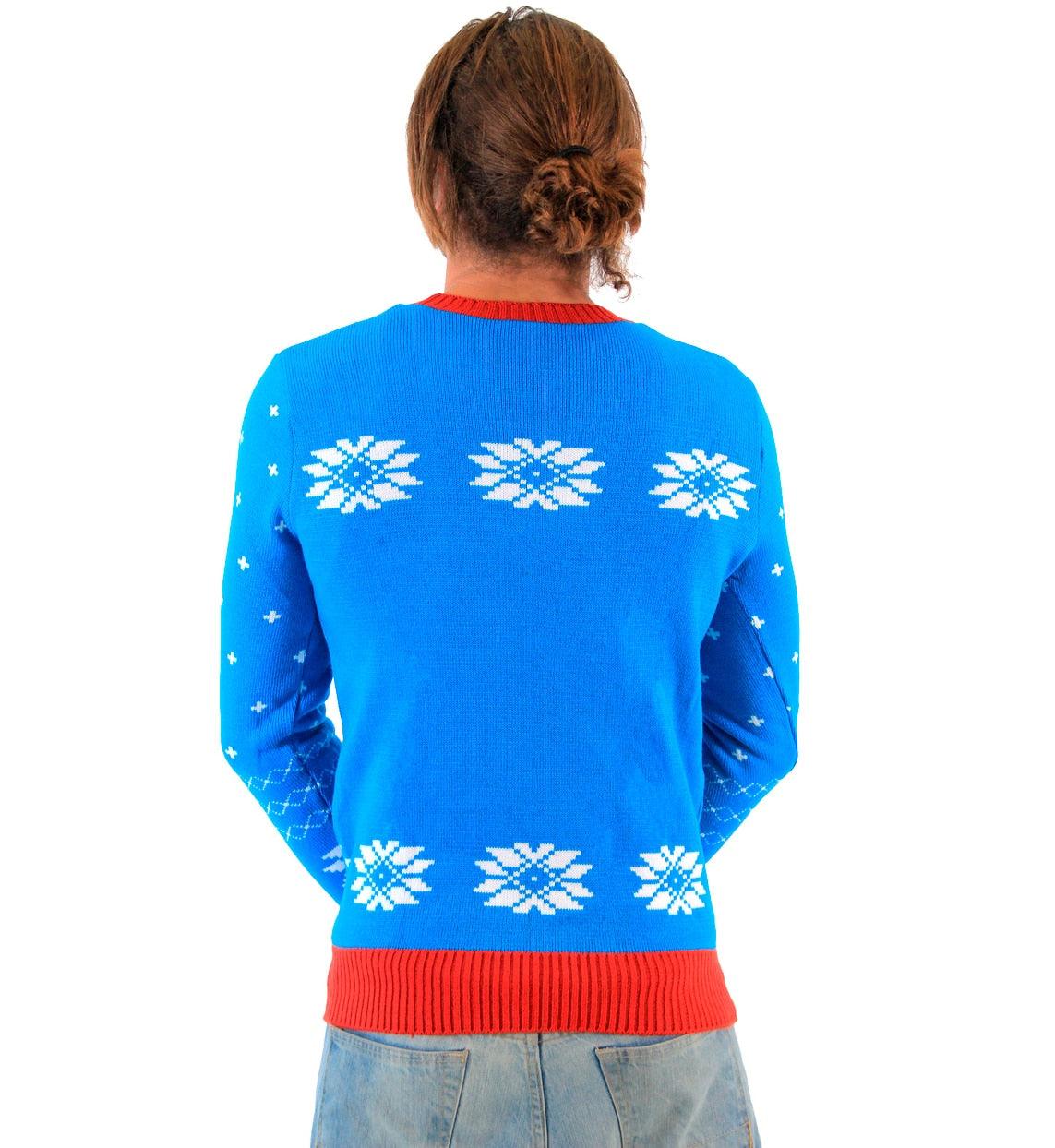 The Smurfs Papa Smurf As Santa Ugly Christmas Sweater-tvso