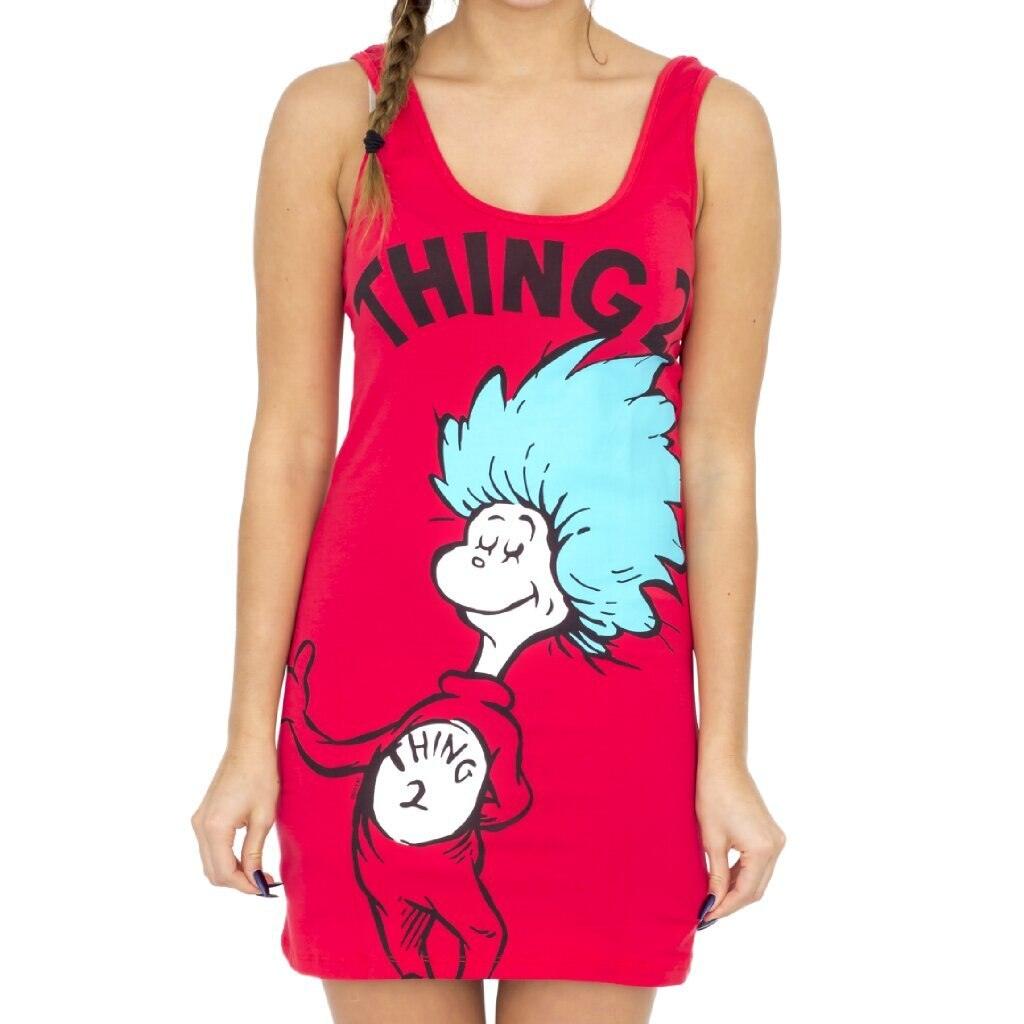 Thing 1 or Thing 2 Tunic Tank Dress-tvso