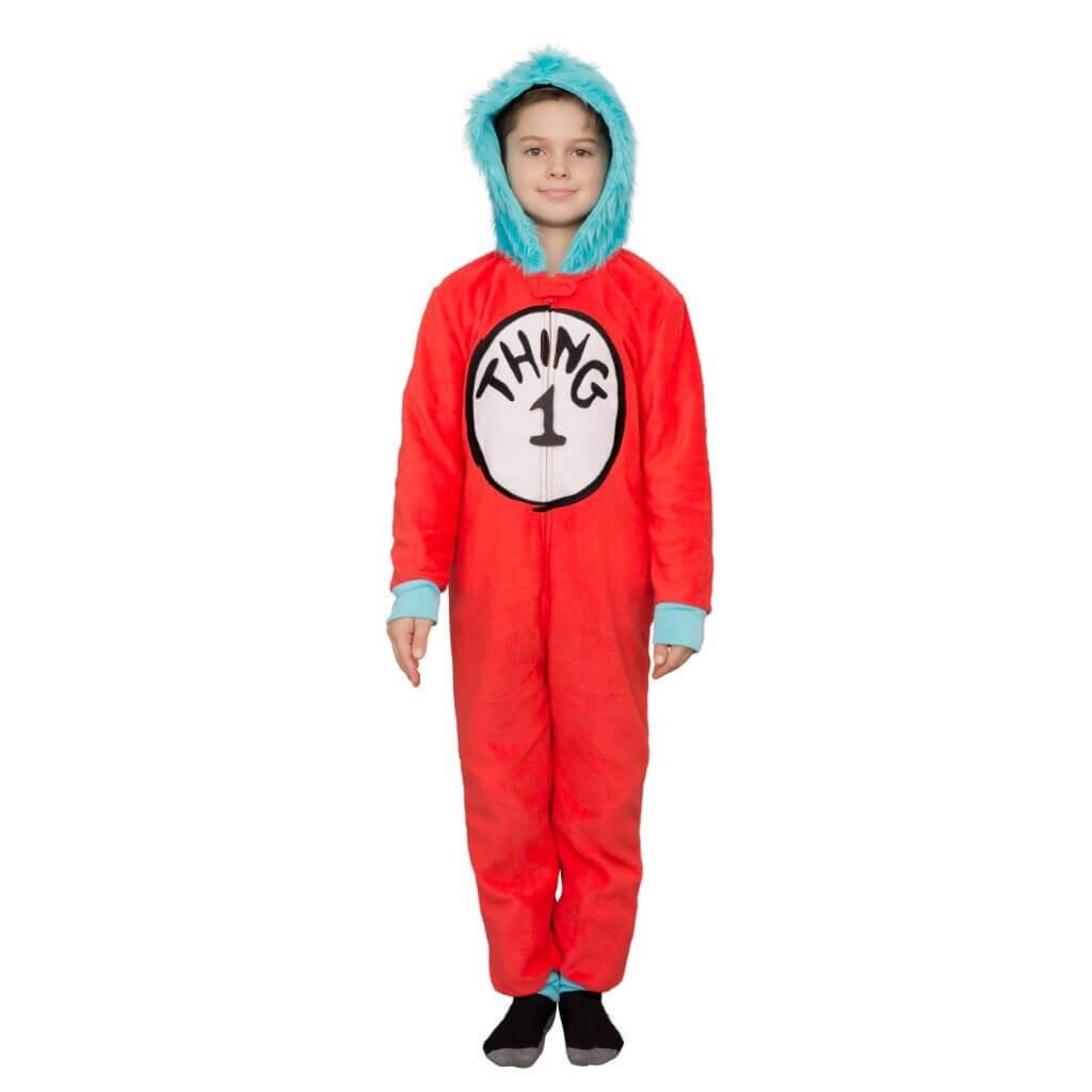 Thing 1 to 6 Interchangeable Patches Kids Union Suit-tvso
