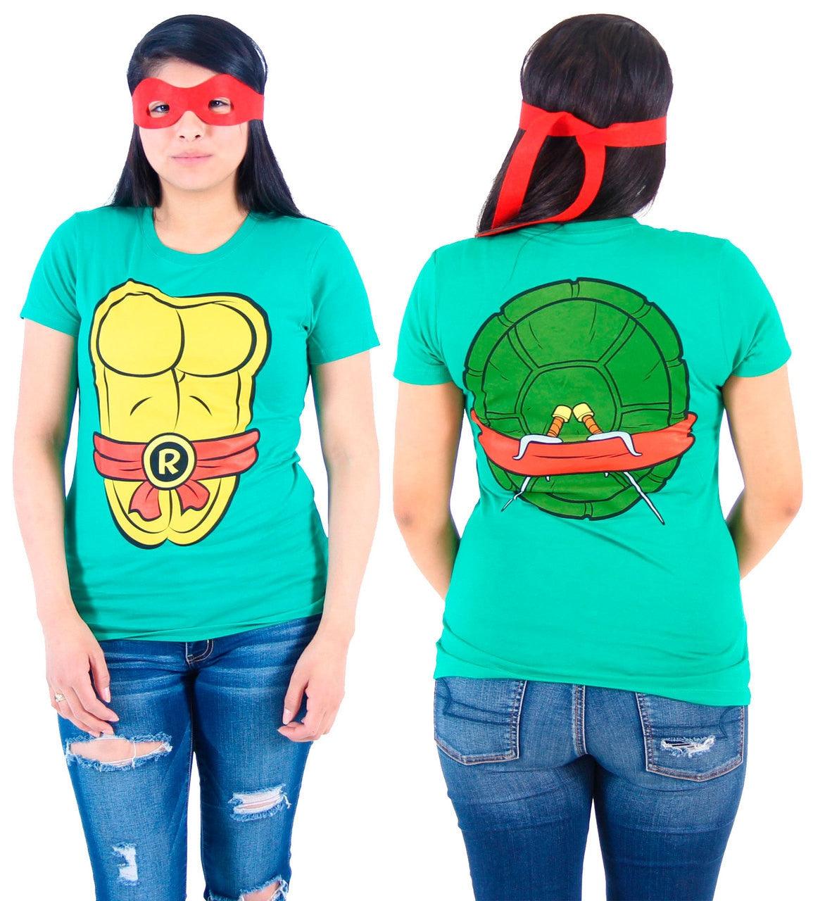 TMNT Costume Juniors T-Shirt - Green - S