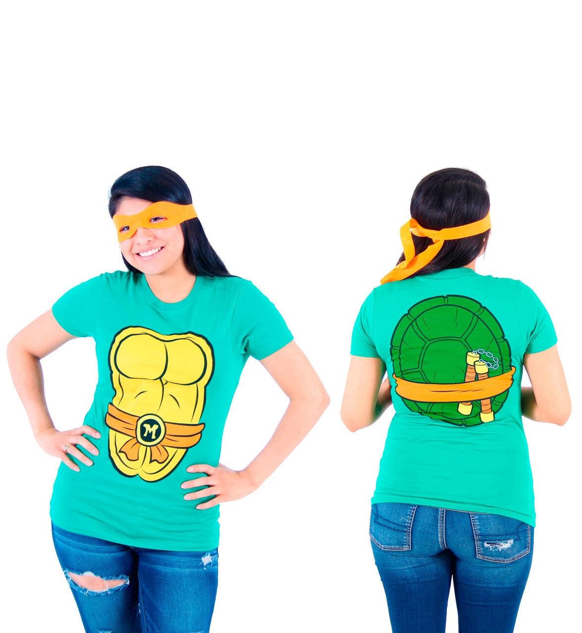 TMNT Costume Juniors T-Shirt-tvso