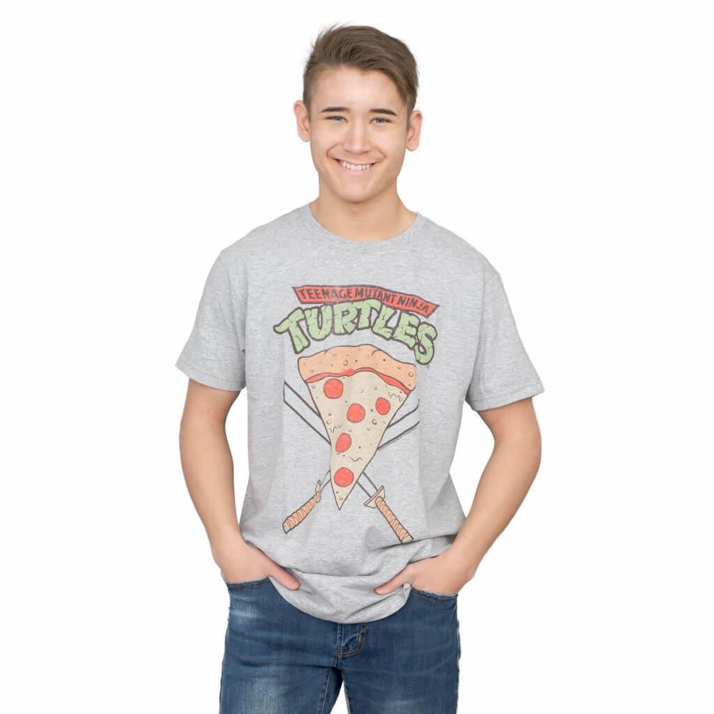 TMNT Pizza Slice Adult T-Shirt-tvso