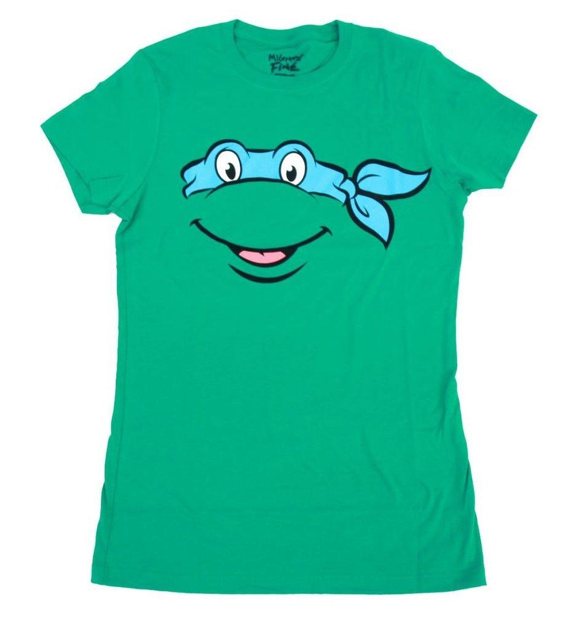 TMNT Teenage Mutant Ninja Turtles Big Face T-Shirt - Green - 2x