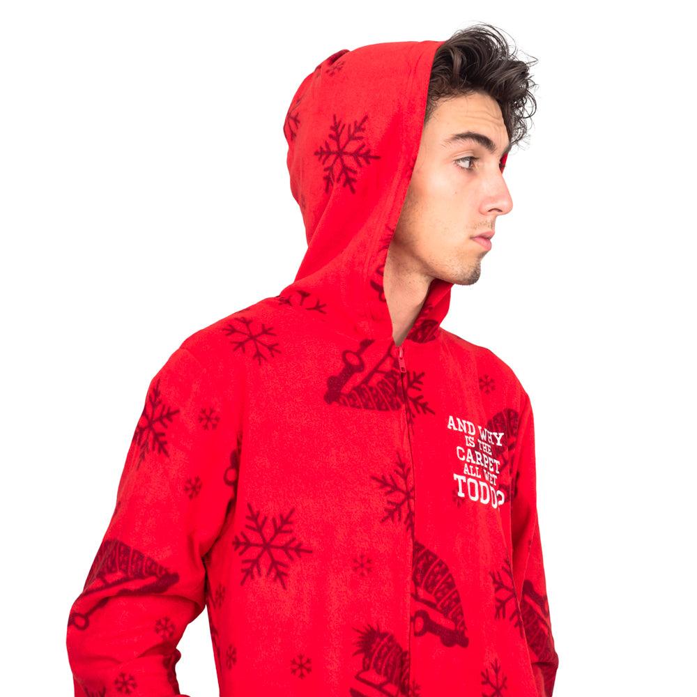 Todd and Margo Christmas Pajamas Jumpsuit Matching Couples Union Suit - TVStoreOnline