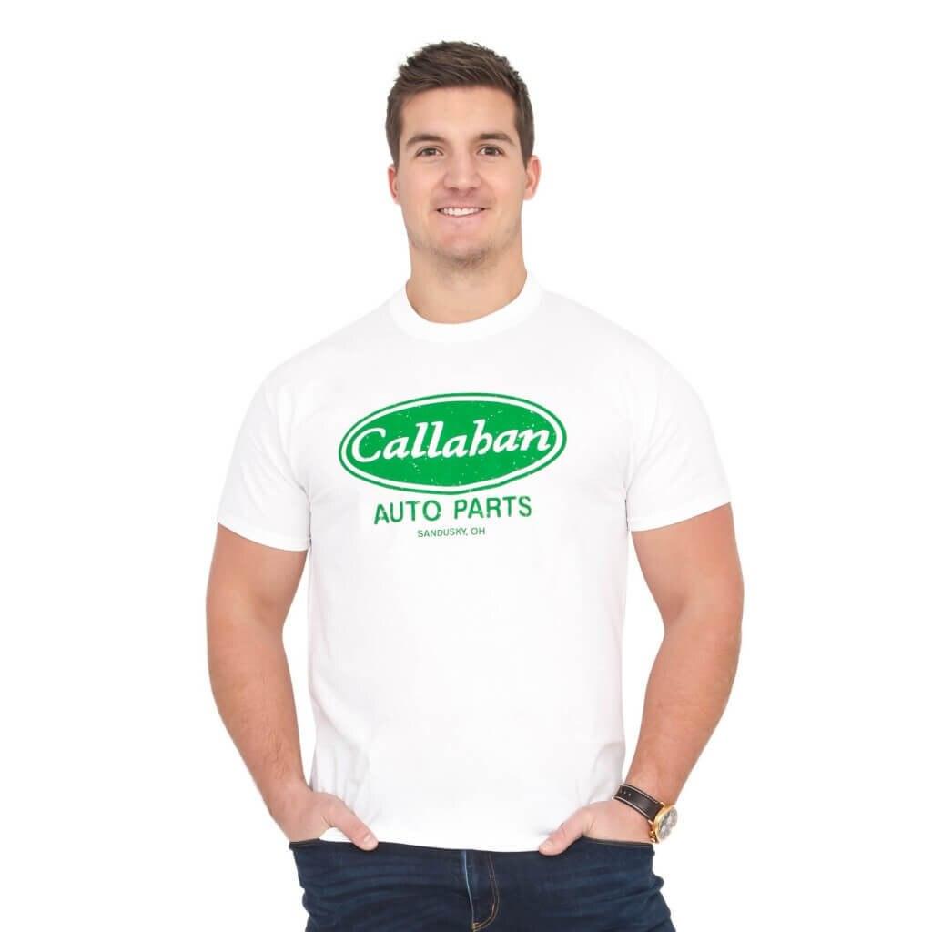 Tommy Boy Callahan Auto Parts White T-shirt-tvso