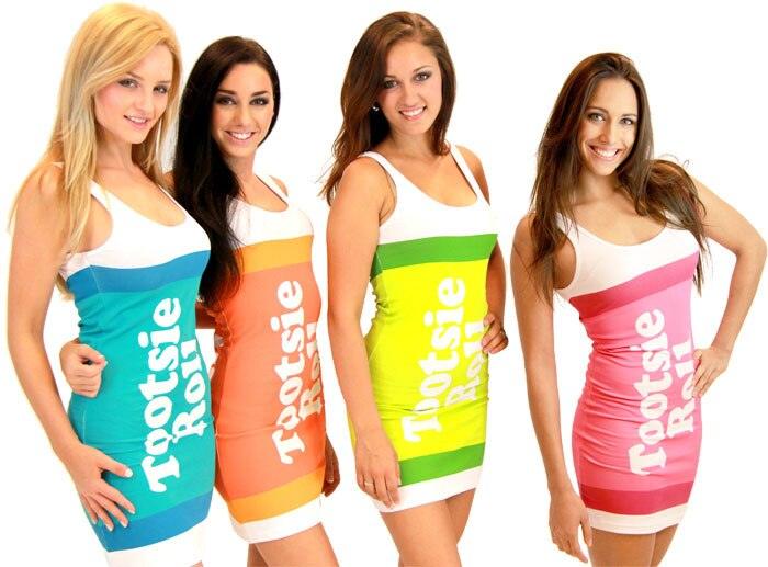 Tootsie Roll Fruit Rolls Candy Tank Dress-tvso