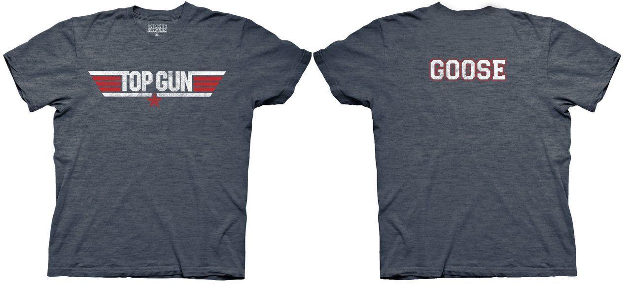 Top Gun Logo and Goose Name T-Shirt-tvso