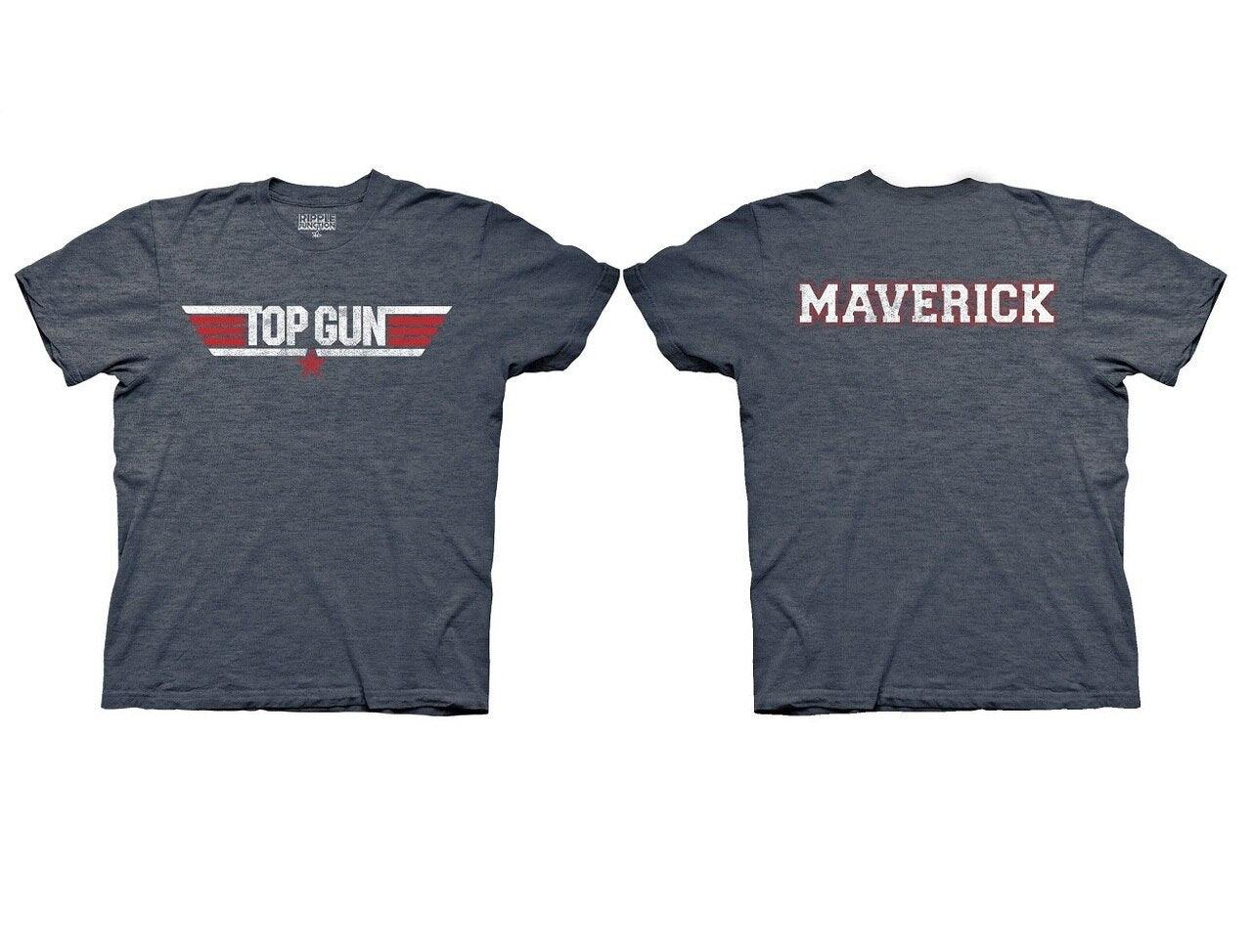 Top Gun Logo and Maverick Name T-Shirt-tvso