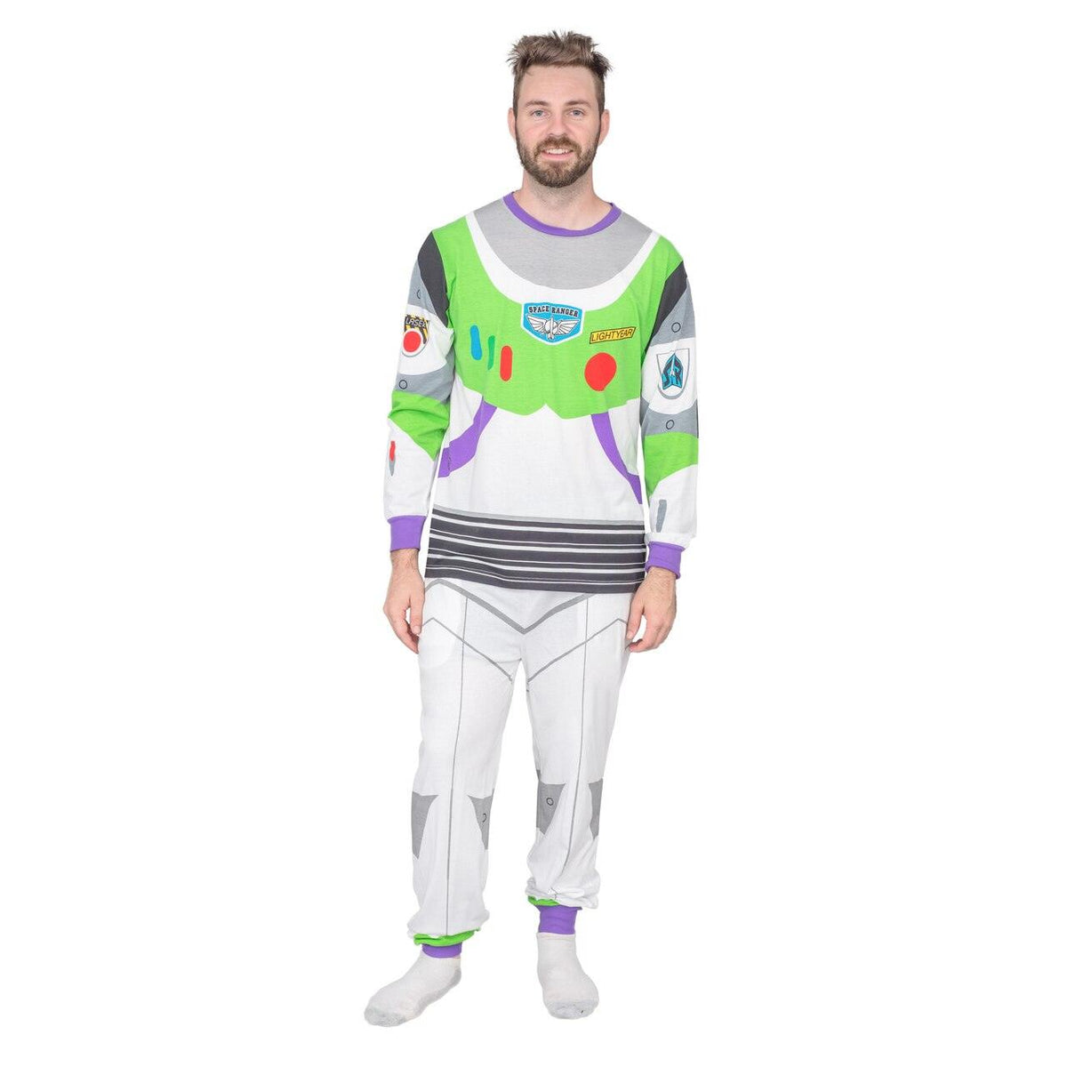 Toy Story Buzz Lightyear Two Piece All the Buzz Costume Pajama Set - TVStoreOnline