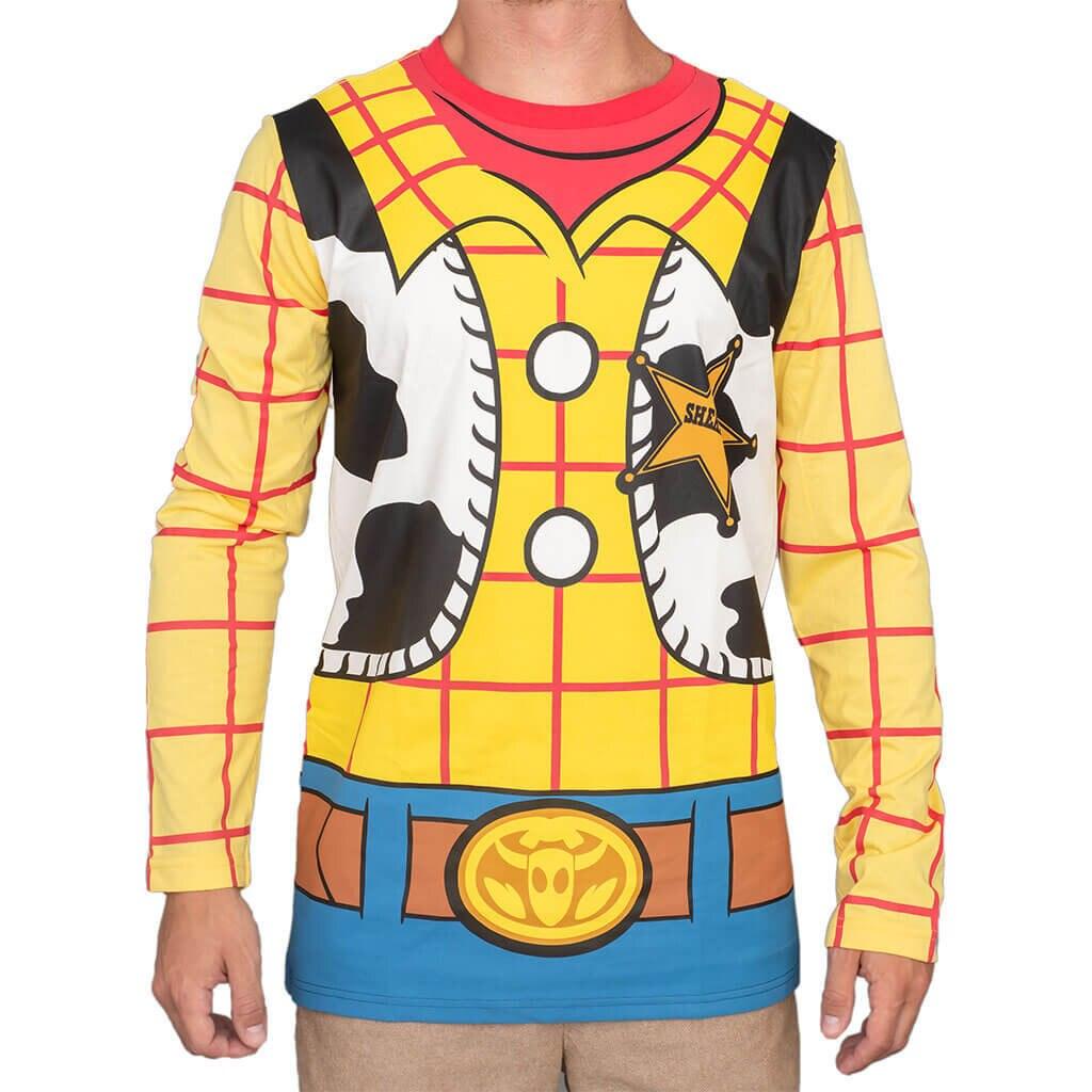 Toy Story Sheriff Adult Long Sleeve Halloween Cosplay Costume Shirt - TVStoreOnline