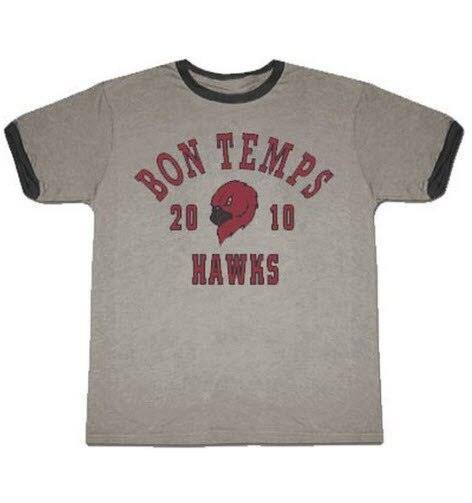 True Blood Bon Temps Football Ash Gray With Ringers T-shirt-tvso