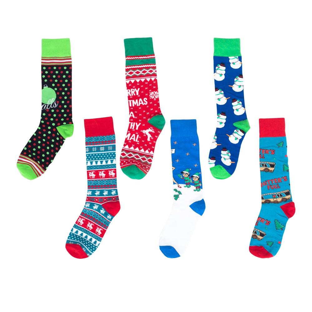 Ugly Christmas Sock 6-Pack - TVStoreOnline