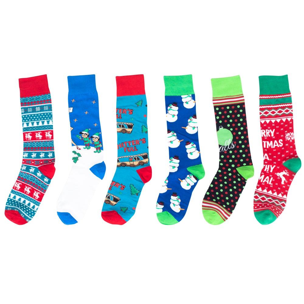 Ugly Christmas Sock 6-Pack - TVStoreOnline