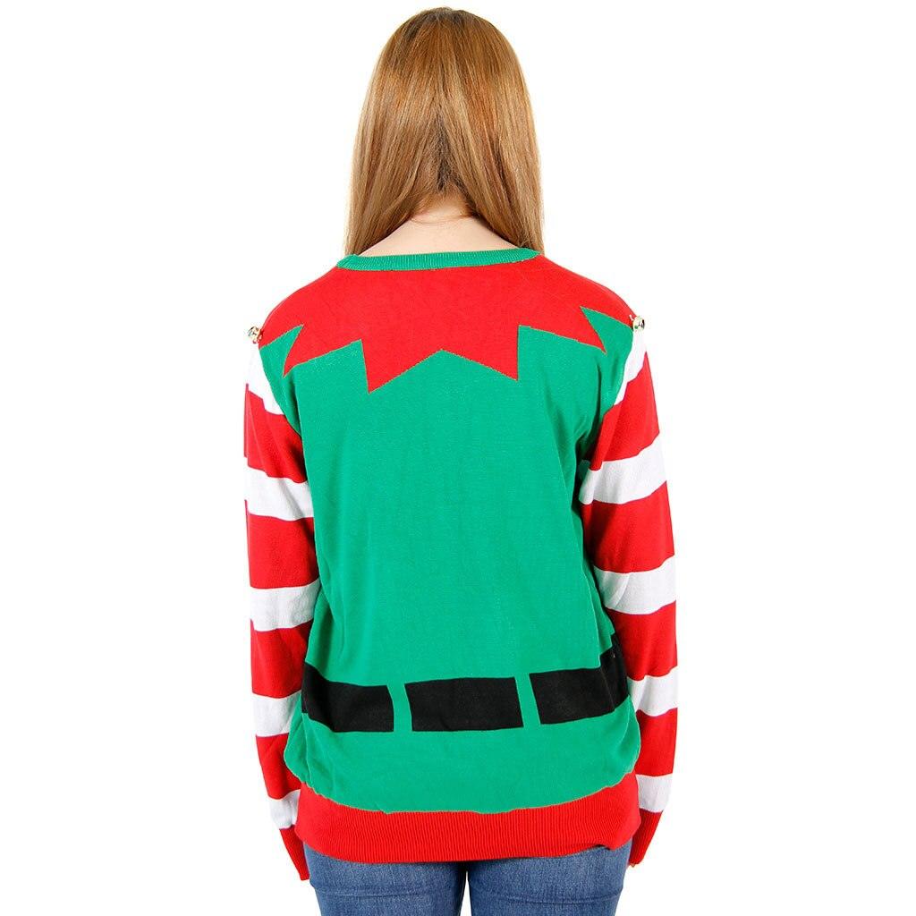 Ugly Christmas Sweater Elf with Bells-tvso