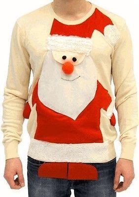 Ugly Christmas Sweater Santa Claus Full Body Sweater-tvso